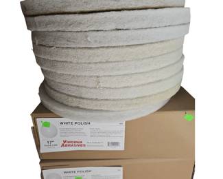 (3bx) 17" White Polish Pads
