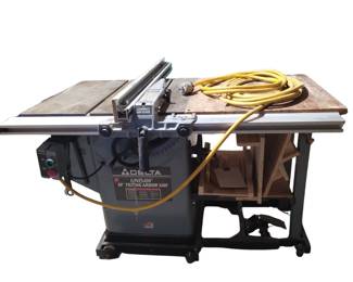 Delta Unisaw 10" Left Tilt Table Saw w/ Unfence & Misc. Bed Sleds