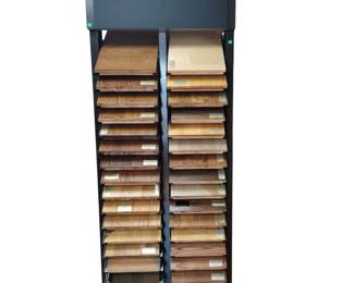 Wood Sample Display w/ (31ea) Mics. Wood Species Samples