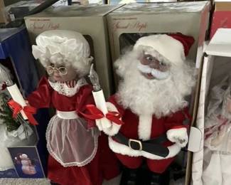 Candle Waving MR. & Mrs. Santa Claus