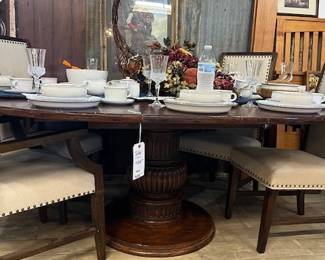 63. Pedestal Dining Room Table