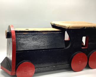 HANDMADE WOODEN TRAIN HANDMADE WOODEN TRAIN Lx30, Wx10, Hx11.5 INCHES