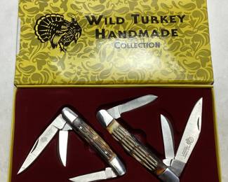 2 WILD TURKEY JACKKNIVES, IN THE BOX