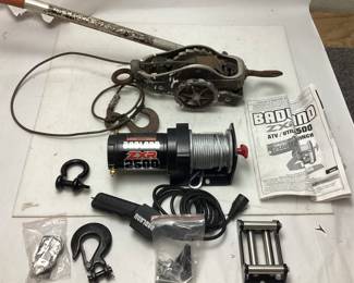 (2) BADLAND WINCH ZXR2500 & HOIST