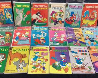 48 VTG GOLD KEY COMICS LOT, WALT DISNEY, MUNSTERS THREE STOOGES, SYLVESTER & TWEETY. 12 CENTS AND UP COMICS 48 IN TOTAL