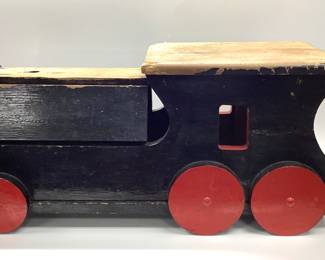 HANDMADE WOODEN TRAIN HANDMADE WOODEN TRAIN Lx30, Wx10, Hx11.5 INCHES
