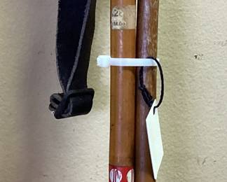 1920-1930S TUBBS DOWNHILL SKIS, VTG BONNA NORWEGIAN CROSS COUNTRY SKIS AND SKILOM POLES. (ONE OF THE TUBBS SKIS MISSING RUBBER TUBBS PAD