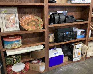 CHOICE CABINET LOT, ASSORTED HOME DECOR, CHRISTMAS, ELECTRONICS