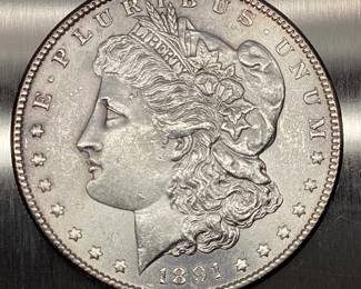  1891-S MORGAN SILVER DOLLAR 1891-S SAN FRANCISCO MORGAN SILVER DOLLAR