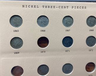 1864 SMALL MOTTO TWO-CENT PIECES WITH 1865, 1866,1867,1868,1869,1870,1871. ALSO 1865-1869, 1871,1872,1873(OPEN 3), 1874,1881