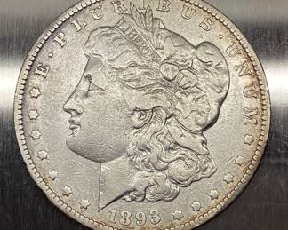 1893-O MORGAN SILVER DOLLAR 1893-O NEW ORLEANS MORGAN SILVER DOLLAR