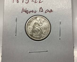 1875 Carson City Dime Above Bow Mint 1875 Carson City Dime Above Bow Mint