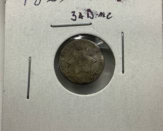 1853 SILVER THREE-CENT TRIME PIECE 1853 SILVER THREE-CENT TRIME PIECE 75% SILVER