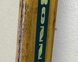 1920-1930S TUBBS DOWNHILL SKIS, VTG BONNA NORWEGIAN CROSS COUNTRY SKIS AND SKILOM POLES. (ONE OF THE TUBBS SKIS MISSING RUBBER TUBBS PAD