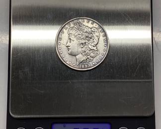 1893 PHILADELPHIA MORGAN SILVER DOLLAR 1893 PHILADELPHIA MORGAN SILVER DOLLAR
