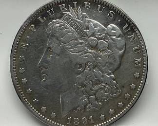 1891-O MORGAN SILVER DOLLAR 1891-O NEW ORLEANS MORGAN SILVER DOLLAR