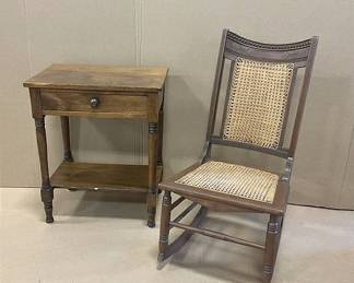Rocking Chair and Side Table