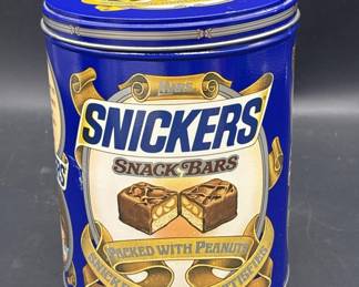 Vtg. Collectable 1980s Mars Snickers Candy Bar Tin