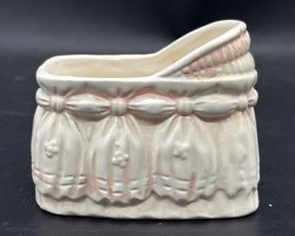 Vintage Napco Baby Bassinet-Shaped Planter