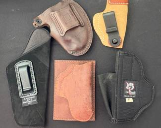Assorted size holsters 
