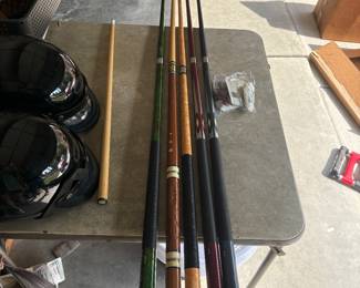 Pool sticks and cases