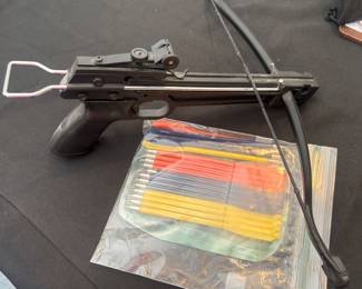 Crossbow with arrows
