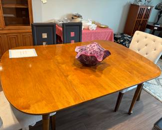 dining table has two leaves
