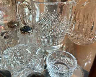 Waterford "Colleen"  pitchers, "Lismore" Salt & Pepper