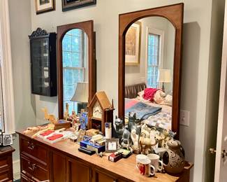 Teal Dresser with double Mirrors (purchased in China in the 1970s)