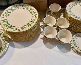 Lenox Holiday, Dinnerware, Tiered Tray, Salt & Pepper, Basket