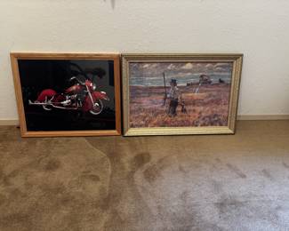 Large Collection of Framed Artwork & Prints
Over 50 pieces of framed wall art including landscapes, wildlife, vintage prints, decorative illustrations, and photography. Wide variety of sizes and styles, from traditional to modern, all ready to hang.