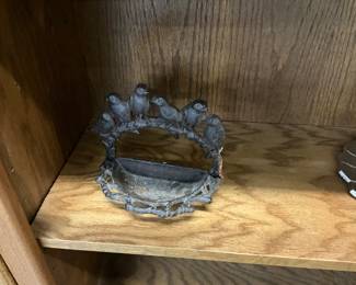 Cast Iron Bird Bath / Feeder Wall Mounted