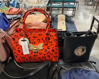 Assorted Name Brand Purses / Handbags / Bags / Clutches / Wallets: Queen Bee Vegan Bag * Betty Boop