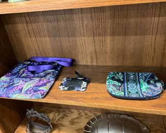 Vera Bradley: Crossbody Purse * Zip ID Case * Makeup Case