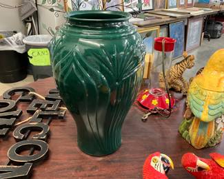 Anchor Hocking Forest Green Vase