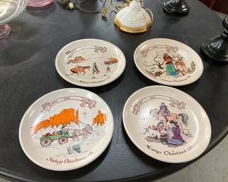 Kay Mallek Navajo Christmas Plates 1972 Limited Edition