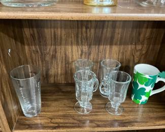 Glass Measuring Cup - Irish Coffee Mugs * 4 Leaf Clovers Mug