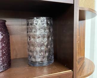 Clear Cylinder Bubble Glass Vase