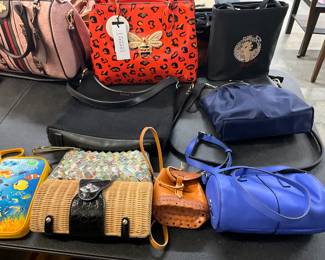 Assorted Name Brand Purses / Handbags / Bags / Clutches / Wallets: Nahui Ollin * Poppi Jones * Queen Bee * Betty Boop * Simply Vera Vear Wang