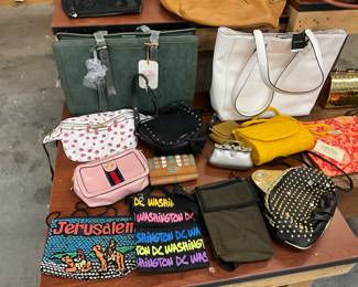 Assorted Name Brand Purses / Handbags / Bags / Clutches / Wallets: Robin Ruth * Jerusalem Souvenir Beaded Bag * Victoria Secret
