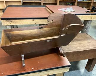 Wooden Baby Cradle