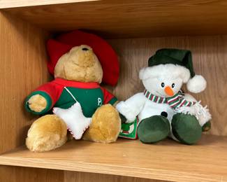 1995 Paddington Bear Plush - Fiesta Snowman Plush