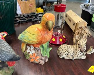 Home Ipanema Ceramic Parrot Cookie Jar