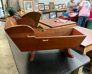 Wooden Baby Cradle