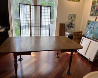 Table minus two leaves.