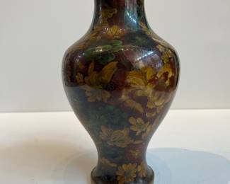 Cloisonne vase.