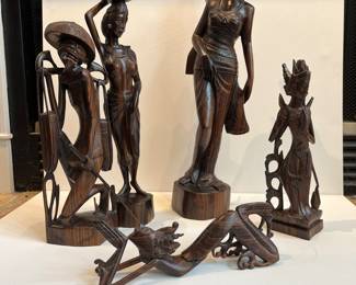 Indonesian wood carvings. Will sell individually.