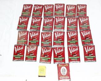 24x Velvet Tobacco tins, Prince Albert and Tea