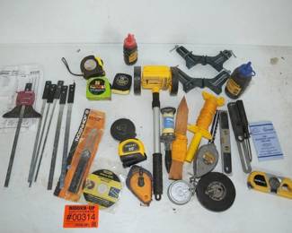Tape Measures, Rolling Measure, Chalk, Saw Guides
