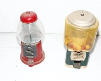 2X Vintage Gumball Machines